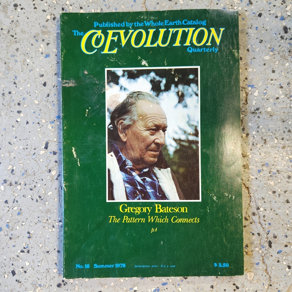 CoEvolution Quarterly Vintage magazine no. 18 Summer 1978